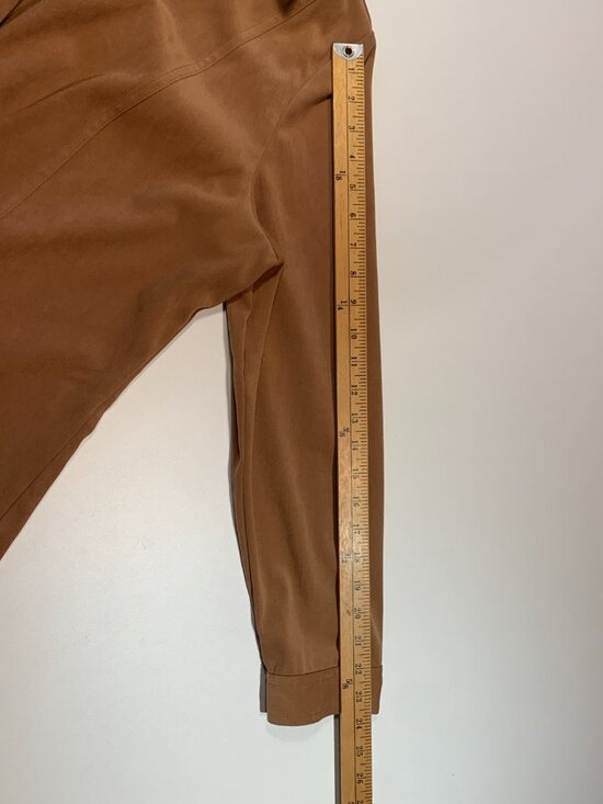 Vintage ALIA Faux Suede Jacket Blazer Women’s Size 18 Brown Western Style Button - Picture 7 of 10